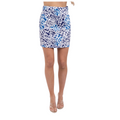 Falda corta estampado splash azul