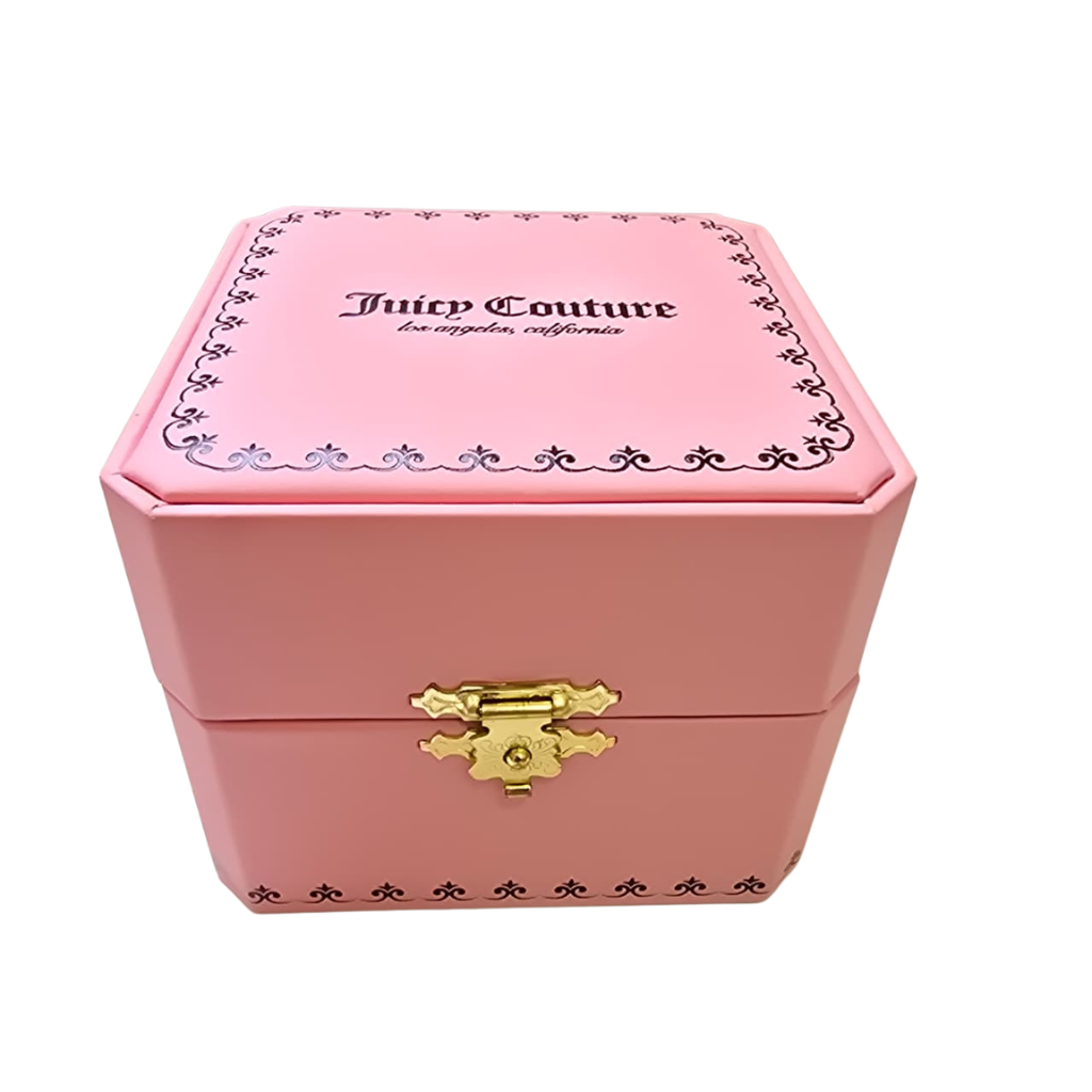 Reloj Juicy Couture con Charms Plateado y Estuche Rosa