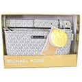 Cangurera Michael Kors Ajustable Blanca con Monograma