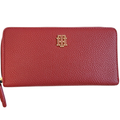 Cartera Tommy Hilfiger original roja con cierre tipo wristlet