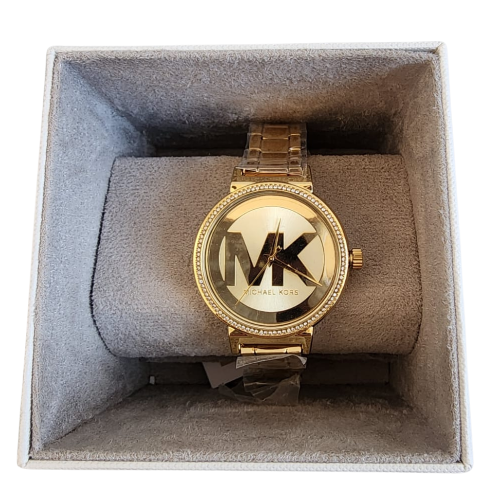 Reloj Michael Kors Mujer Dorado Acero Inoxidable MK Elegante