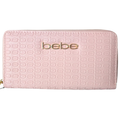 Cartera Bebe Rosa Texturizada con Cierre y Tarjetero
