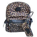 Mochila Steve Madden original animal print con estuche