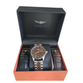 Set de Reloj Gianello para Caballero con Correas Intercambiables