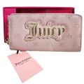 Cartera Juicy Couture Rosa Nude con Logo Metálico Dorado