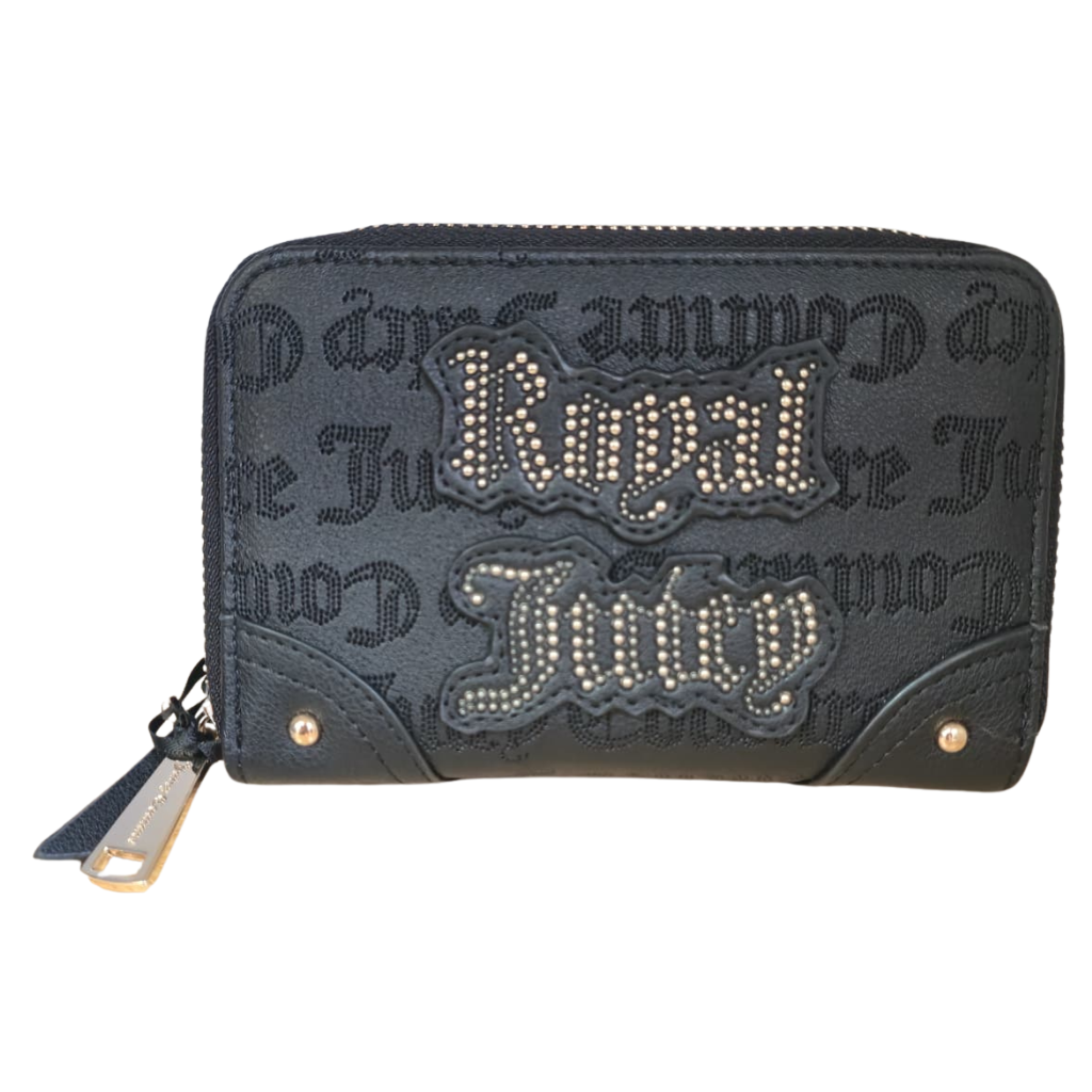 Cartera Juicy Couture Negra Doble Cierre con Cristalesjj