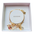 Pulsera Guess dorada con charms