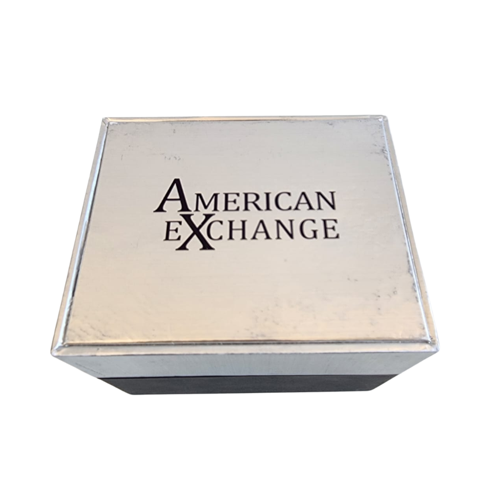 Set reloj American Exchange para hombre con pulseras azul y café