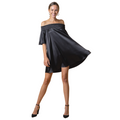 Vestido offsholder negro
