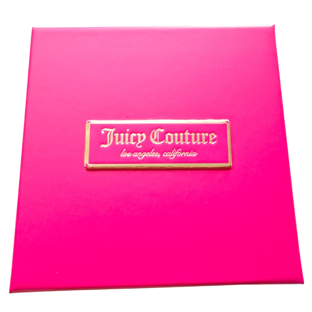 Collar Juicy Couture Original Mariposa Rosa con Cristales y Cadena Ajustable Dorada