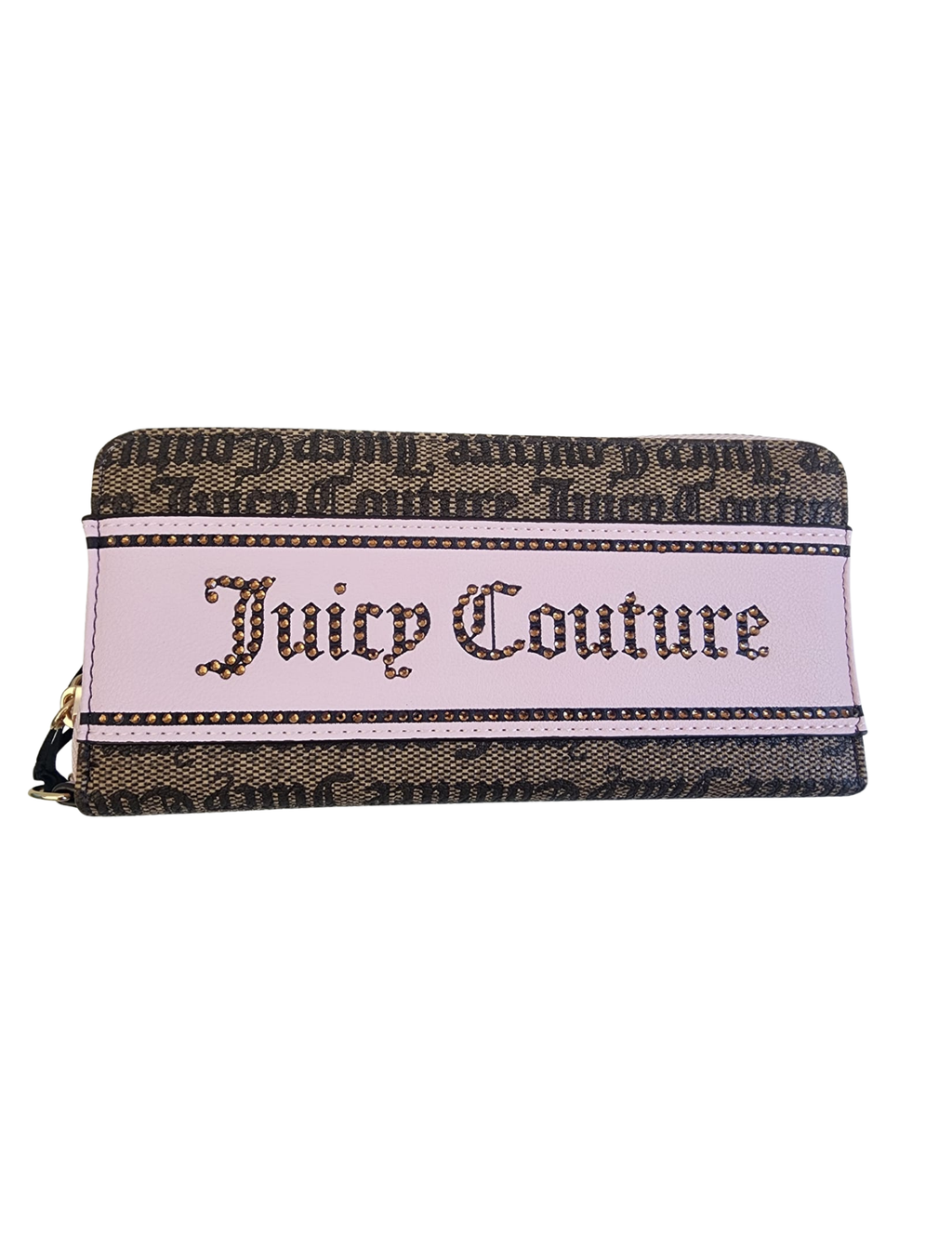 Cartera Juicy Couture Rosa Café Cierre Completo Con Cadena