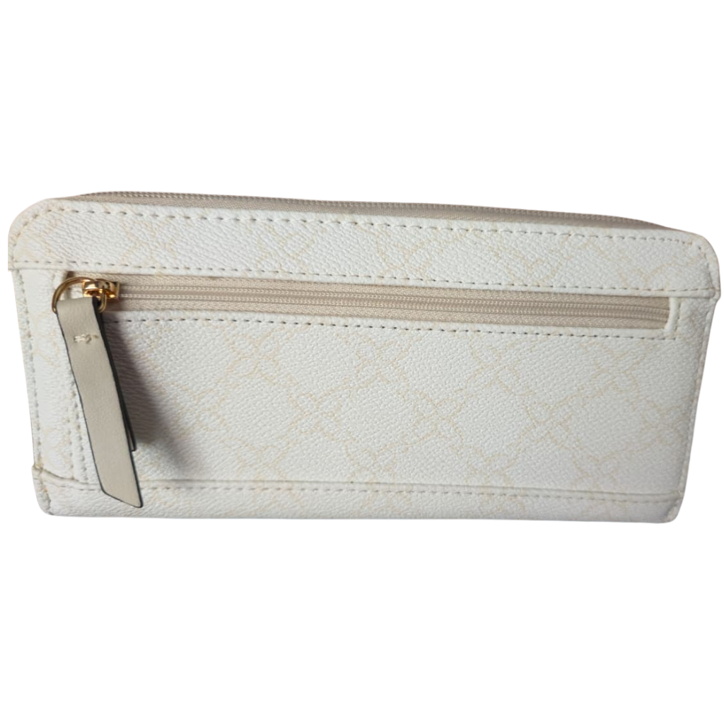 Cartera Nine West Blanca Texturizada con Cierre