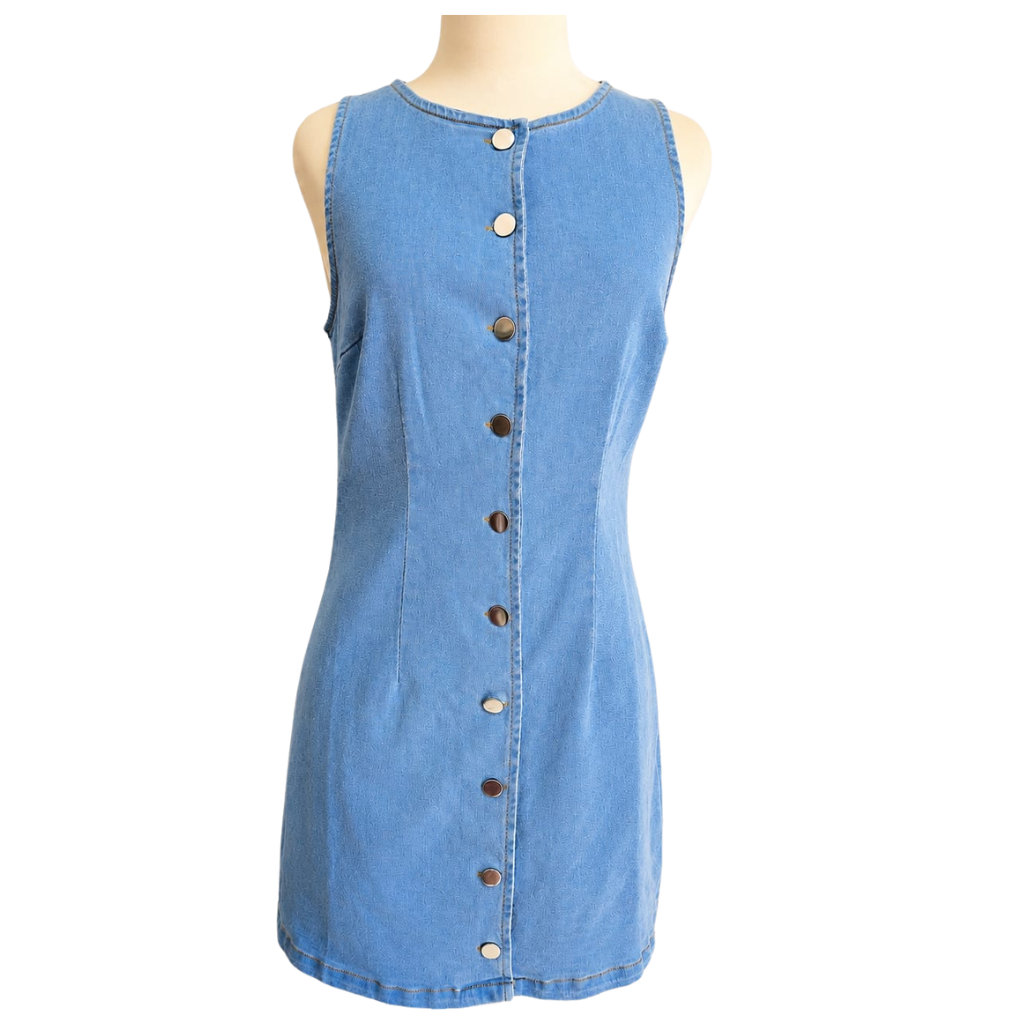 Vestido denim que siempre te salva el outfit