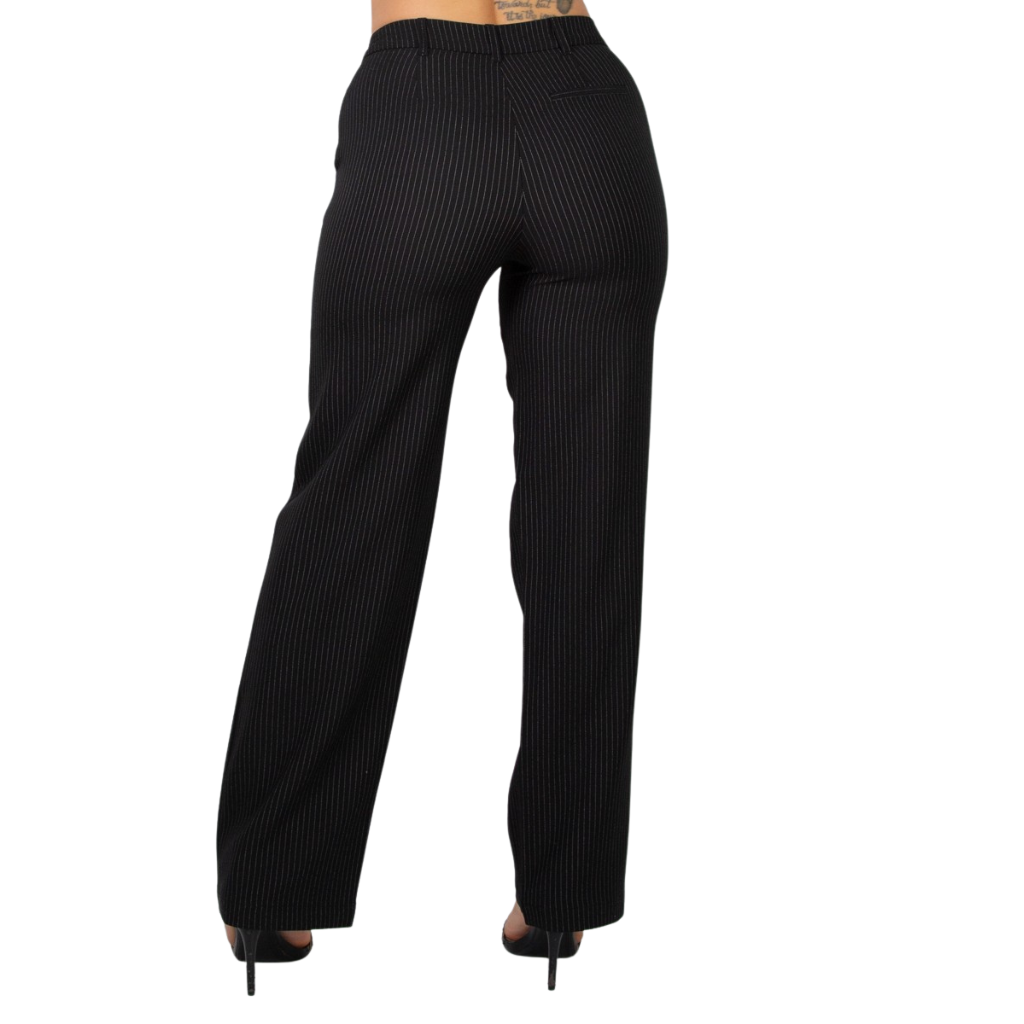 Pantalón Sastre Recto a Rayas