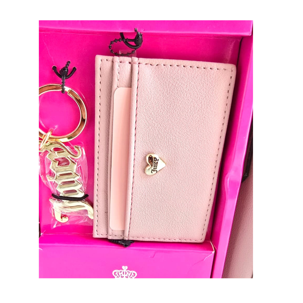 Set Juicy Couture Mochila Mini + Porta Tarjetas + Llavero