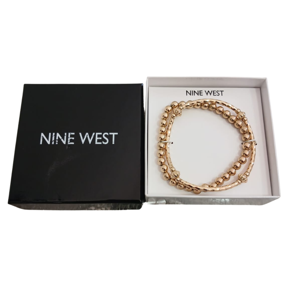 Set de Pulseras Doradas Nine West