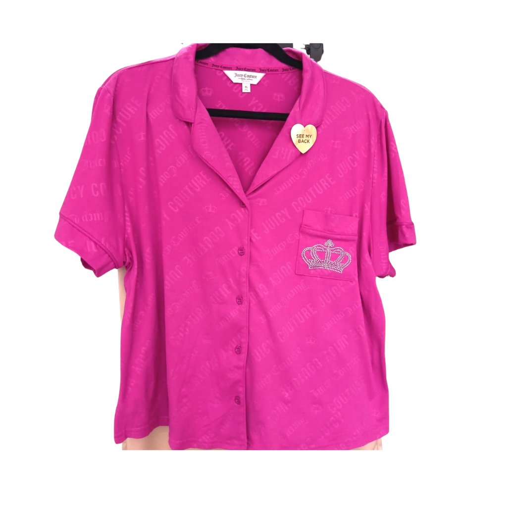 Pijama Juicy Couture Fucsia con Cristales