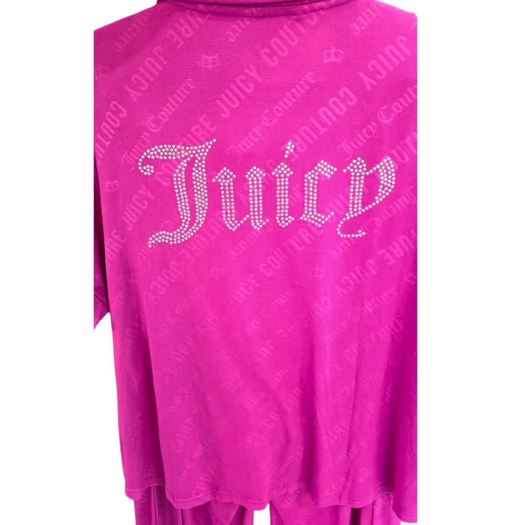 Pijama Juicy Couture Fucsia con Cristales