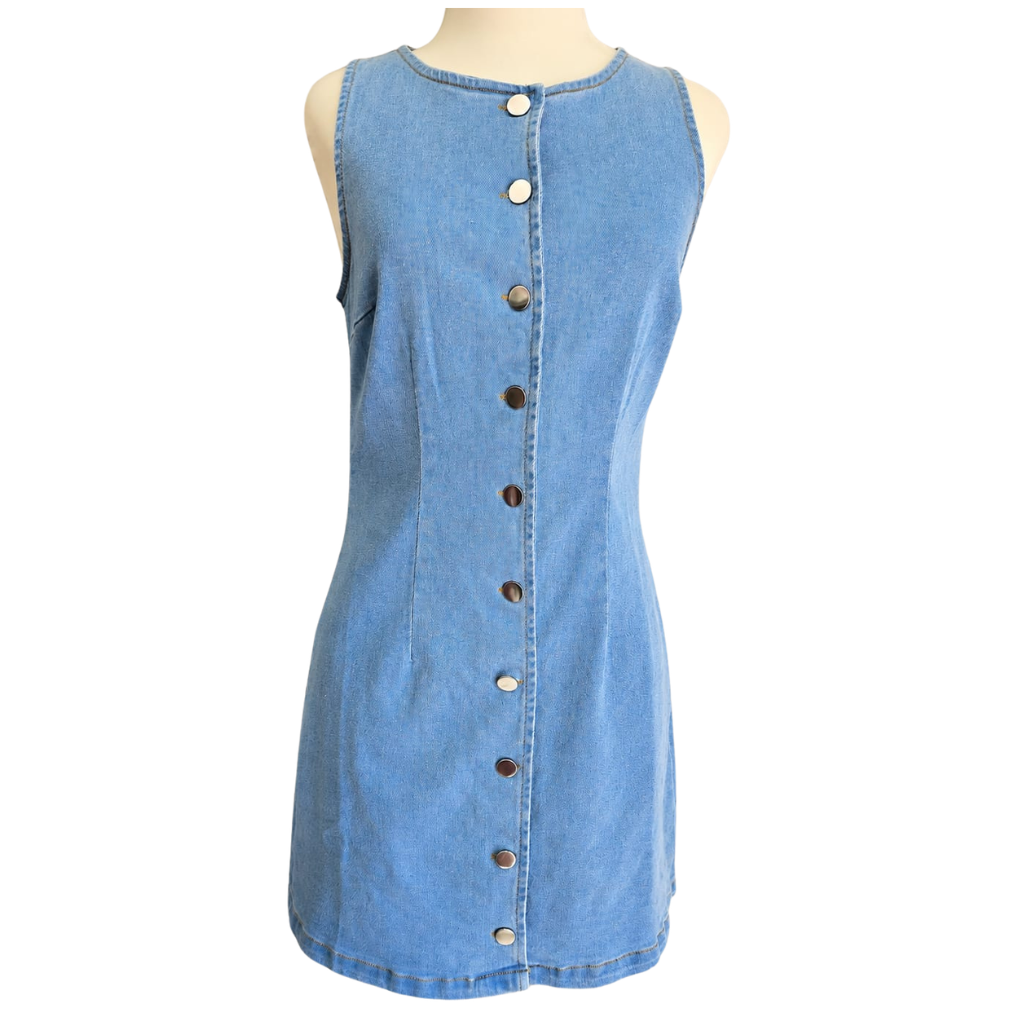 Vestido denim que siempre te salva el outfit