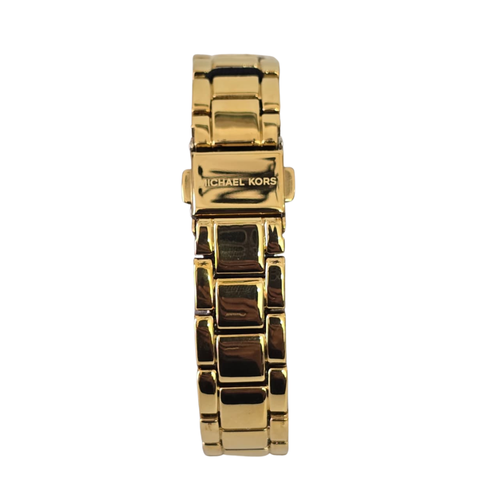 Reloj Michael Kors Dorado con Logo MK y Cristales