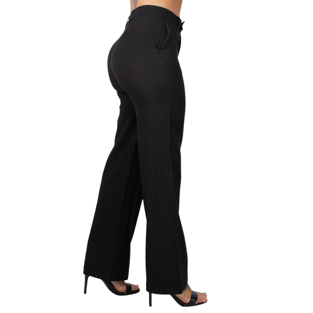 Pantalón Sastre Recto a Rayas