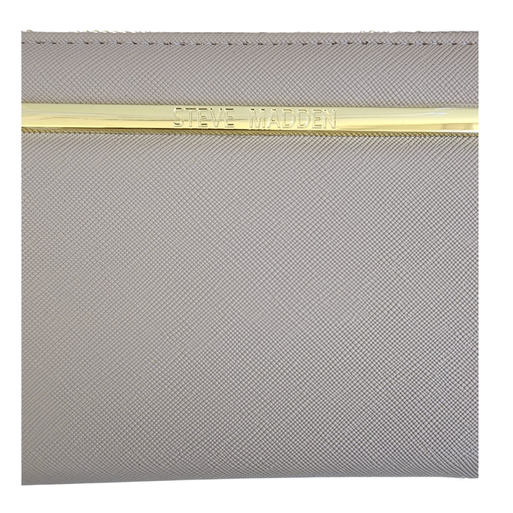 Cartera Steve Madden Tipo Wallet Cierre Completo Beige Mujer