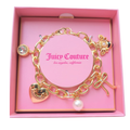 Pulsera Juicy Couture original con charms dorados y perla elegante