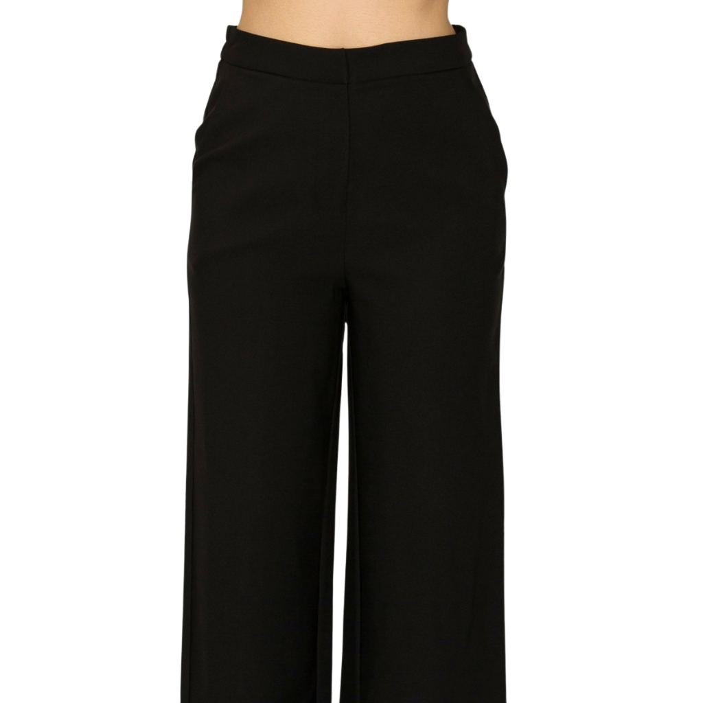 Pantalón Palazzo Negro de Vestir