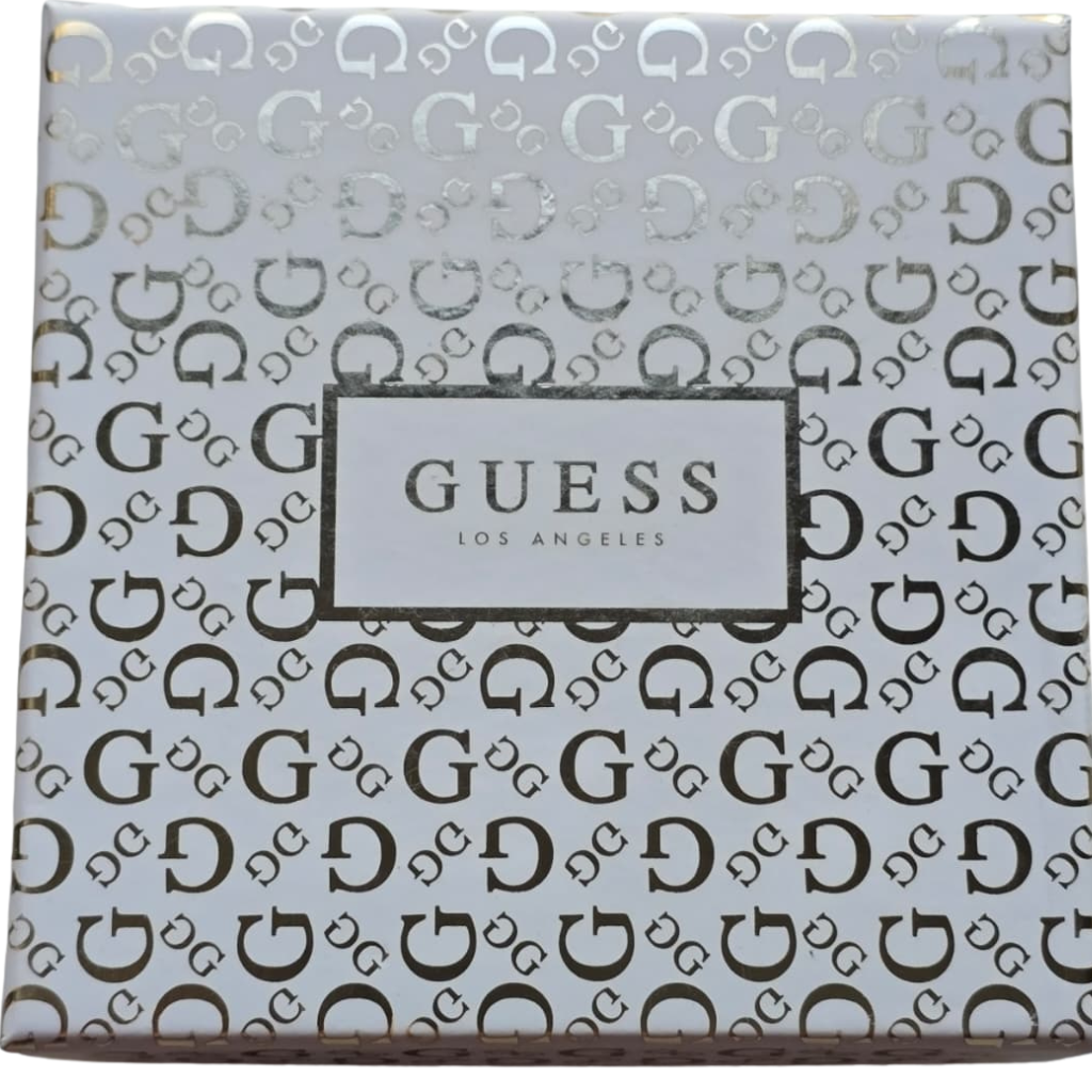 Pulsera Guess Original Dorada con Dijes de Candado, Llave y Logo G con Cristales