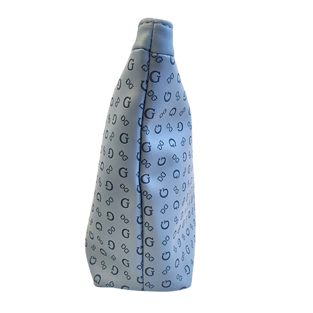 Cosmetiquera Guess original azul con monograma G