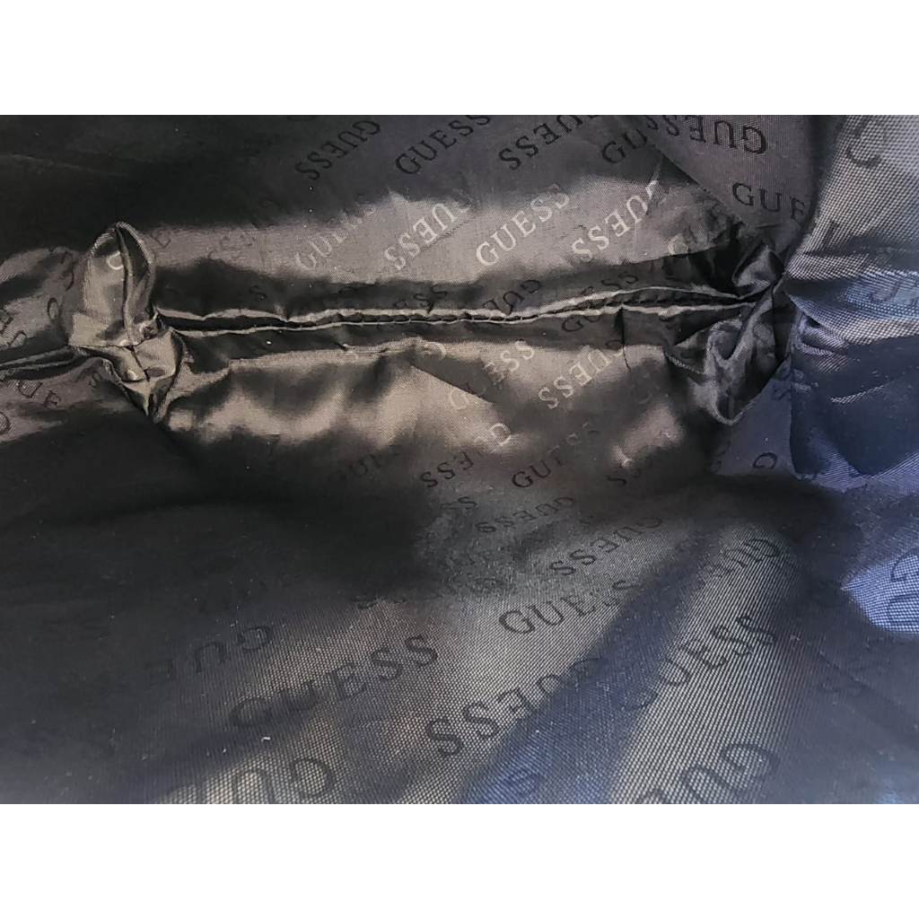 Cosmetiquera Guess original azul con monograma G