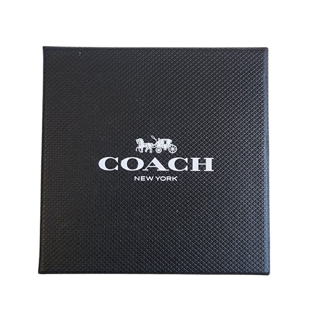 Reloj Coach Mujer Dorado Acero Inoxidable Diseño Carruaje Elegante
