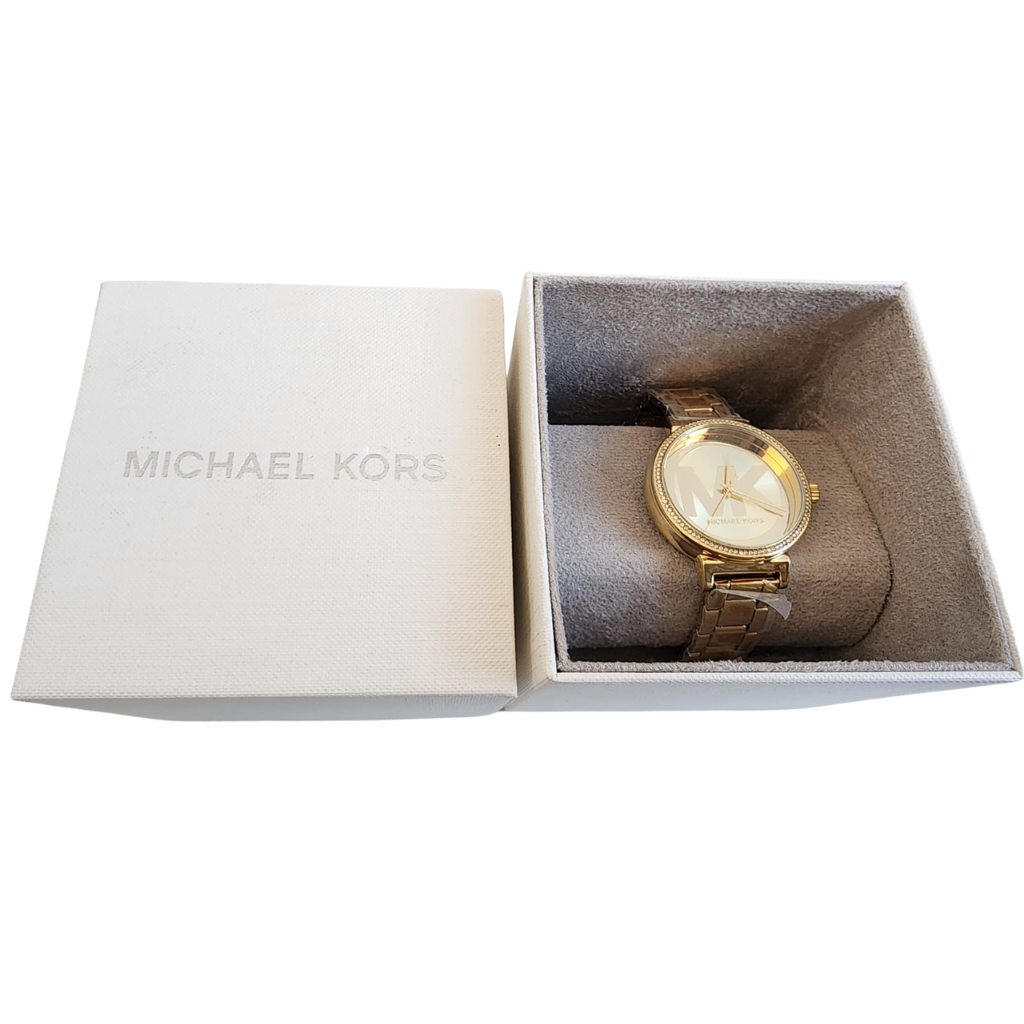 Reloj Michael Kors Mujer Dorado Acero Inoxidable MK Elegante