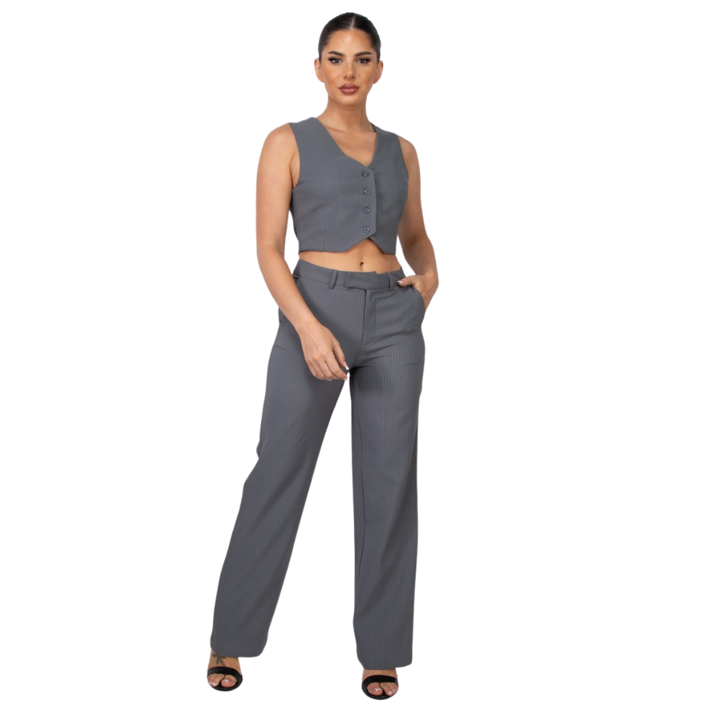 Pantalón Sastre Gris con Raya Diplomática