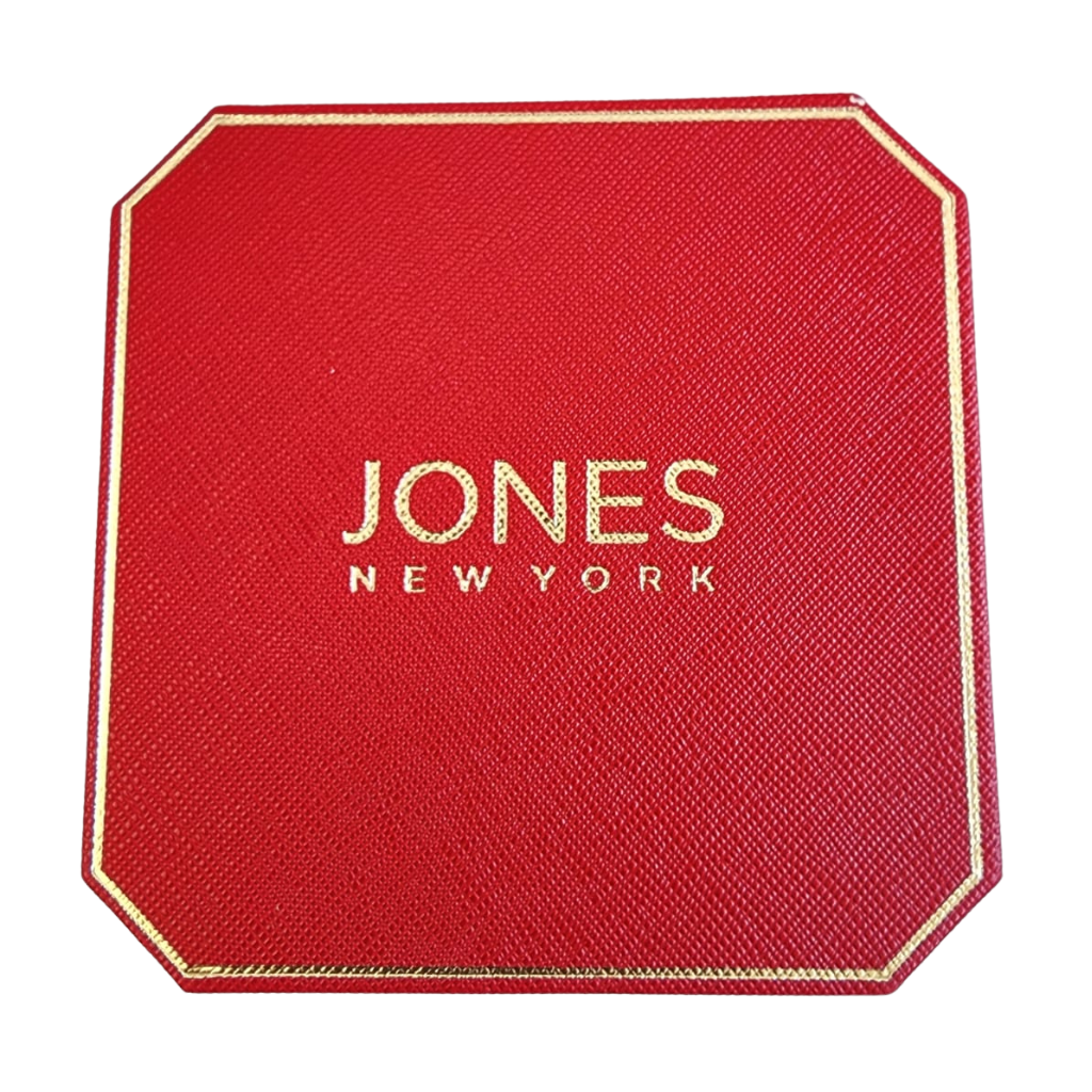 Reloj Jones New York dorado con pulsera tipo brazalete y cristales
