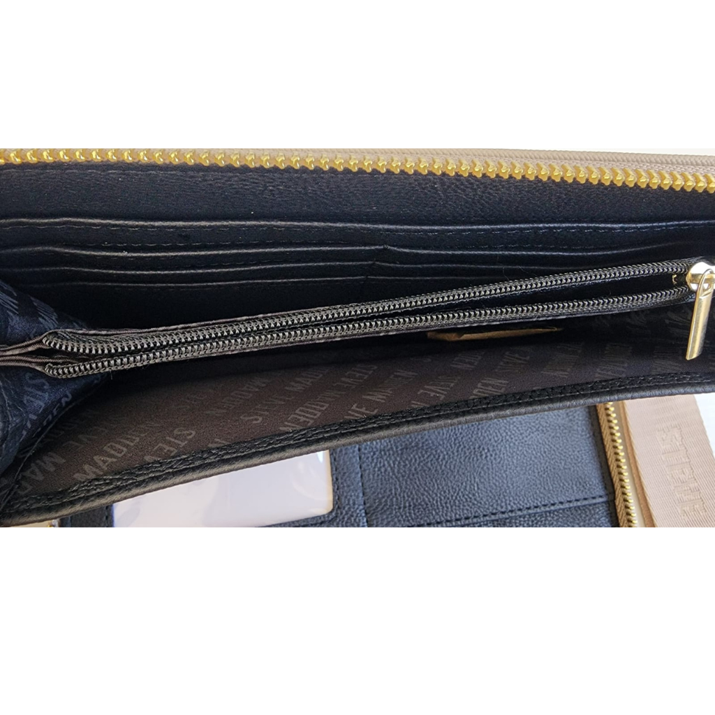 Cartera Steve Madden original tipo wristlet con cierre y correa