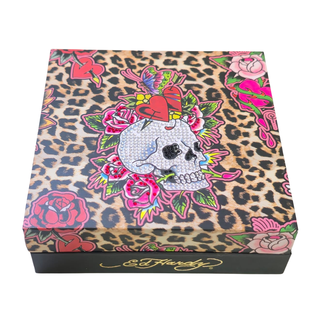 Reloj Pulsera Ed Hardy Charm Bracelet Negro con Dijes y Cristales Original