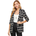 Blazer Estampado Negro