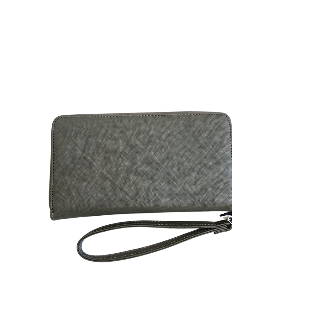 Cartera Steve Madden original color verde oliva con cierre y correa